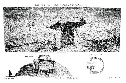 Stukeley's 18th century illustration of Kit's Coty House